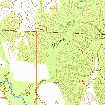 United States Geological Survey Anson, MO-IA (1968, 24000-Scale) digital map