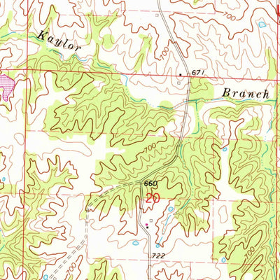 United States Geological Survey Anson, MO-IA (1968, 24000-Scale) digital map