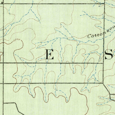 United States Geological Survey Anson, TX (1891, 125000-Scale) digital map
