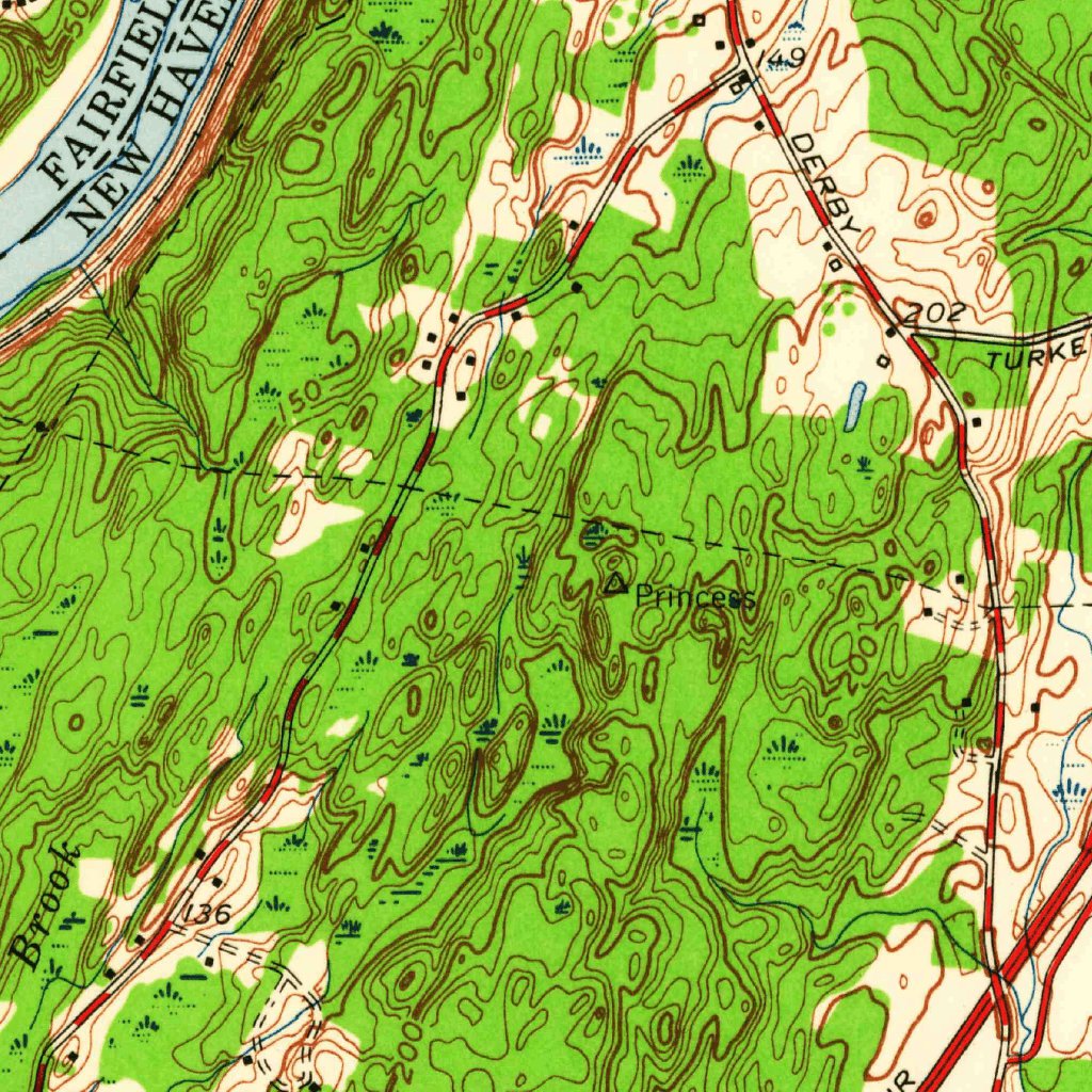 Ansonia, CT (1953, 24000Scale) Map by United States Geological Survey