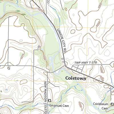 United States Geological Survey Ansonia, OH (2023, 24000-Scale) digital map