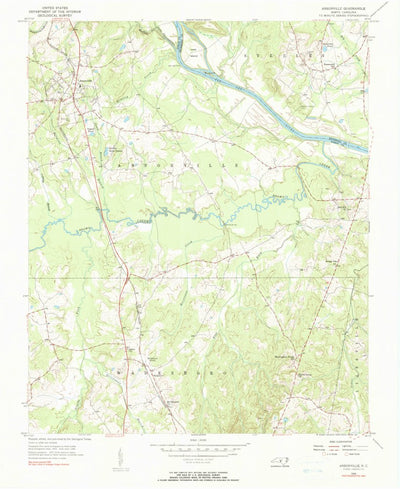 United States Geological Survey Ansonville, NC (1956, 24000-Scale) digital map