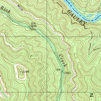 United States Geological Survey Ansted, WV (2000, 24000-Scale) digital map