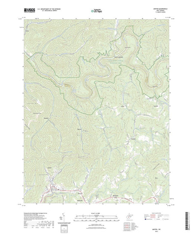 United States Geological Survey Ansted, WV (2023, 24000-Scale) digital map