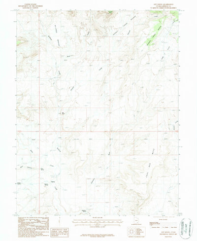 United States Geological Survey Ant Knoll, UT (1987, 24000-Scale) digital map
