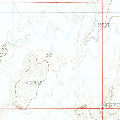 United States Geological Survey Ant Knoll, UT (1987, 24000-Scale) digital map