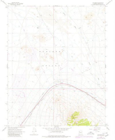 United States Geological Survey Antares, AZ (1968, 24000-Scale) digital map