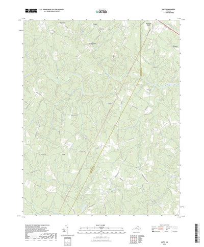 United States Geological Survey Ante, VA (2022, 24000-Scale) digital map