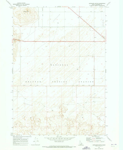 United States Geological Survey Antelope Butte, ID (1969, 24000-Scale) digital map