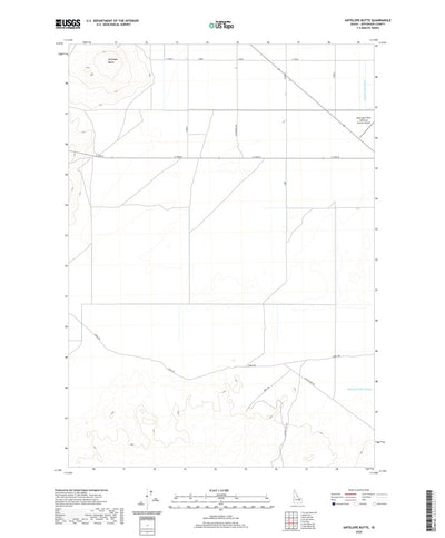 United States Geological Survey Antelope Butte, ID (2020, 24000-Scale) digital map