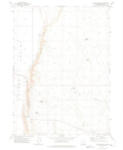 United States Geological Survey Antelope Butte, OR (1971, 24000-Scale) digital map