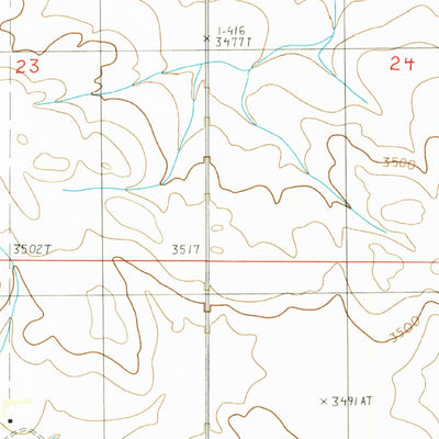 United States Geological Survey Antelope Coulee NW, MT (1986, 24000-Scale) digital map