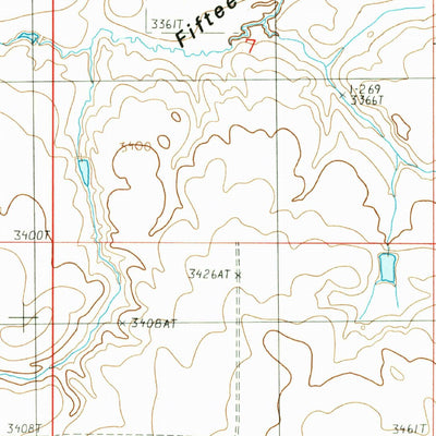 United States Geological Survey Antelope Coulee NW, MT (1986, 24000-Scale) digital map