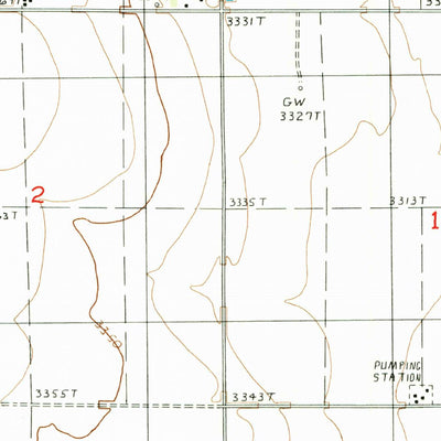 United States Geological Survey Antelope Coulee SW, MT (1986, 24000-Scale) digital map
