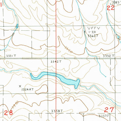 United States Geological Survey Antelope Coulee SW, MT (1986, 24000-Scale) digital map