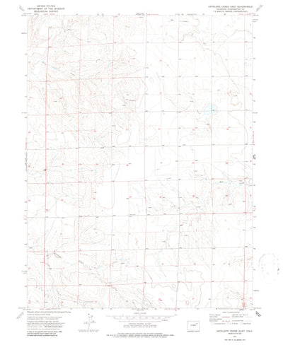 United States Geological Survey Antelope Creek East, CO (1973, 24000-Scale) digital map