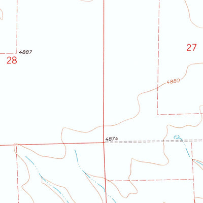 United States Geological Survey Antelope Creek East, CO (1973, 24000-Scale) digital map