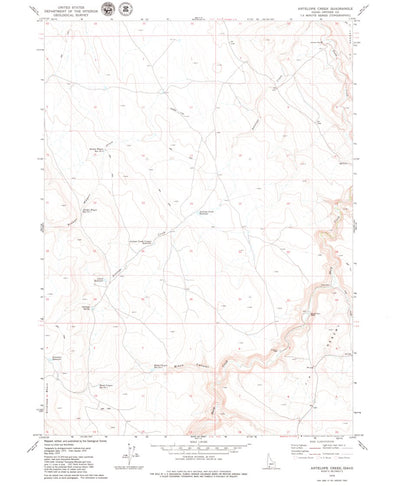 United States Geological Survey Antelope Creek, ID (1979, 24000-Scale) digital map