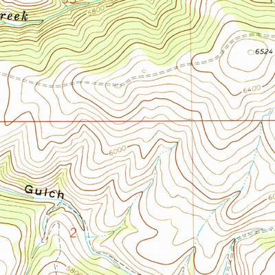 United States Geological Survey Antelope Creek, MT (1971, 24000-Scale) digital map