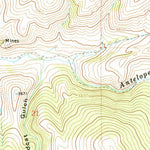 United States Geological Survey Antelope Creek, MT (1971, 24000-Scale) digital map