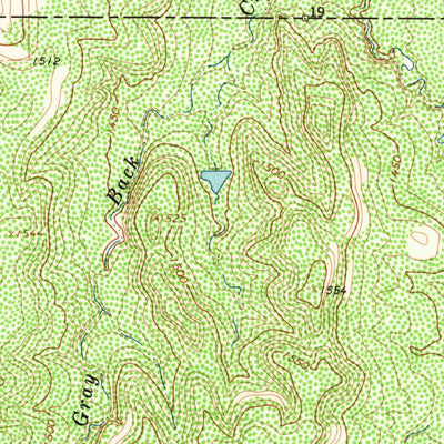 United States Geological Survey Antelope Creek NE, TX (1962, 24000-Scale) digital map
