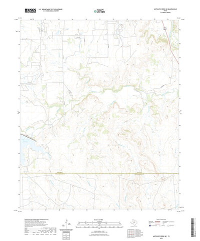 United States Geological Survey Antelope Creek NE, TX (2022, 24000-Scale) digital map