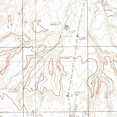 United States Geological Survey Antelope Creek Reservoir, MT (1983, 24000-Scale) digital map