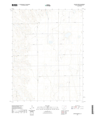 United States Geological Survey Antelope Creek SE, CO (2022, 24000-Scale) digital map