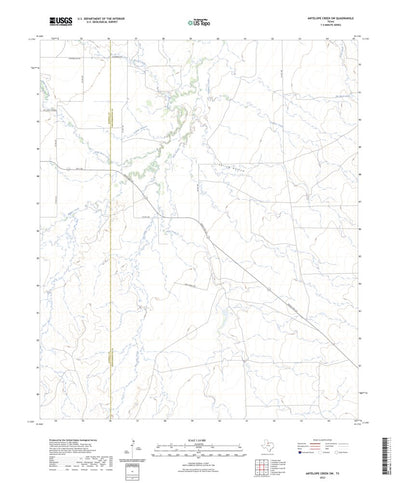 United States Geological Survey Antelope Creek SW, TX (2023, 24000-Scale) digital map