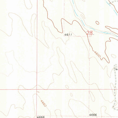 United States Geological Survey Antelope Creek West, CO (1973, 24000-Scale) digital map