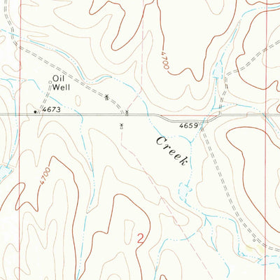 United States Geological Survey Antelope Creek West, CO (1973, 24000-Scale) digital map