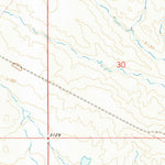 United States Geological Survey Antelope Creek West, SD (1977, 24000-Scale) digital map