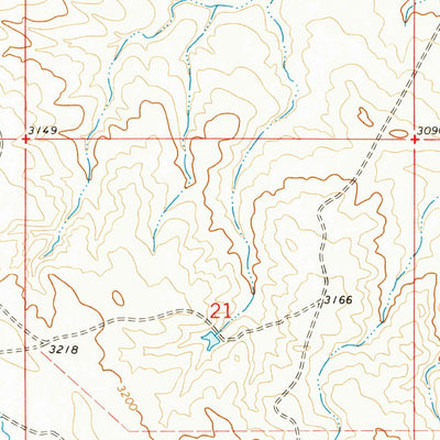 United States Geological Survey Antelope Creek West, SD (1977, 24000-Scale) digital map