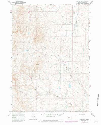 United States Geological Survey Antelope Draw, WY (1961, 24000-Scale) digital map