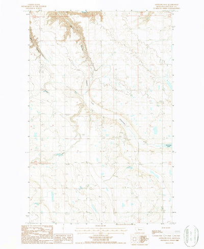 United States Geological Survey Antelope Flat, MT (1987, 24000-Scale) digital map