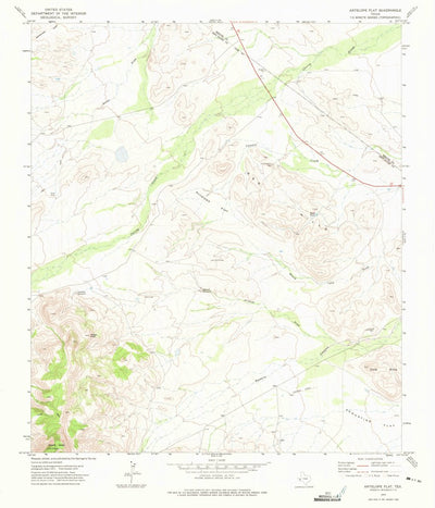 United States Geological Survey Antelope Flat, TX (1972, 24000-Scale) digital map