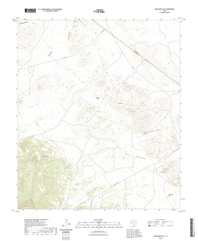 United States Geological Survey Antelope Flat, TX (2022, 24000-Scale) digital map