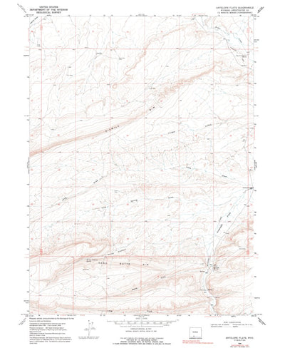 United States Geological Survey Antelope Flats, WY (1968, 24000-Scale) digital map