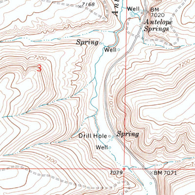 United States Geological Survey Antelope Flats, WY (1968, 24000-Scale) digital map