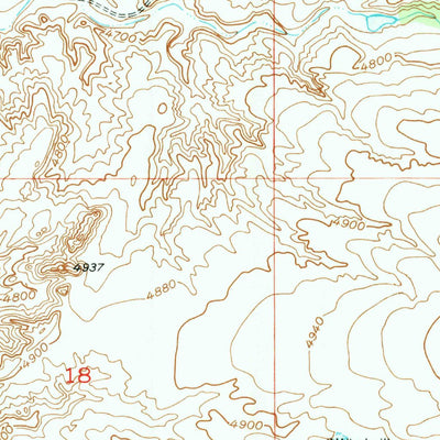 United States Geological Survey Antelope Gap, WY (1951, 24000-Scale) digital map