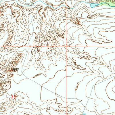 United States Geological Survey Antelope Gap, WY (1990, 24000-Scale) digital map