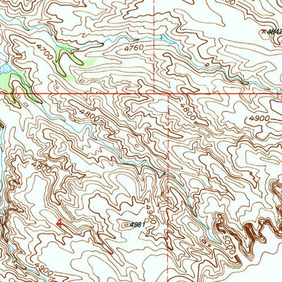 United States Geological Survey Antelope Gap, WY (1990, 24000-Scale) digital map