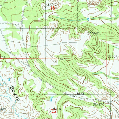 United States Geological Survey Antelope Gulch, WY-MT (1984, 24000-Scale) digital map