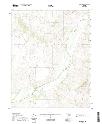 United States Geological Survey Antelope Hills, OK (2022, 24000-Scale) digital map