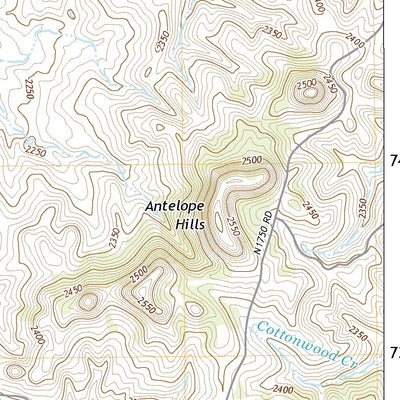 United States Geological Survey Antelope Hills, OK (2022, 24000-Scale) digital map