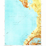 United States Geological Survey Antelope Island South, UT (1972, 24000-Scale) digital map
