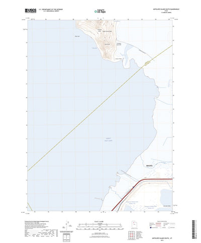 United States Geological Survey Antelope Island South, UT (2023, 24000-Scale) digital map