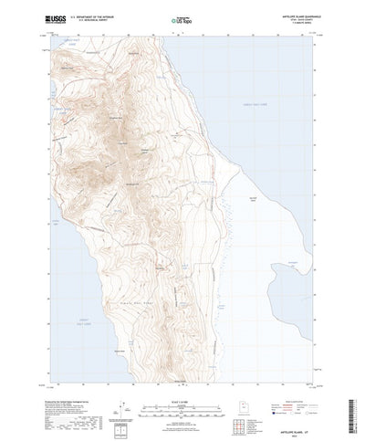 United States Geological Survey Antelope Island, UT (2023, 24000-Scale) digital map