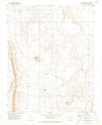 United States Geological Survey Antelope Knoll, AZ (1971, 24000-Scale) digital map