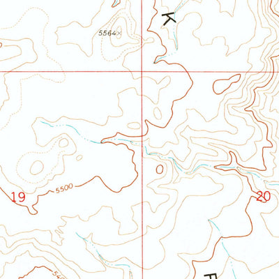 United States Geological Survey Antelope Knoll, AZ (1971, 24000-Scale) digital map